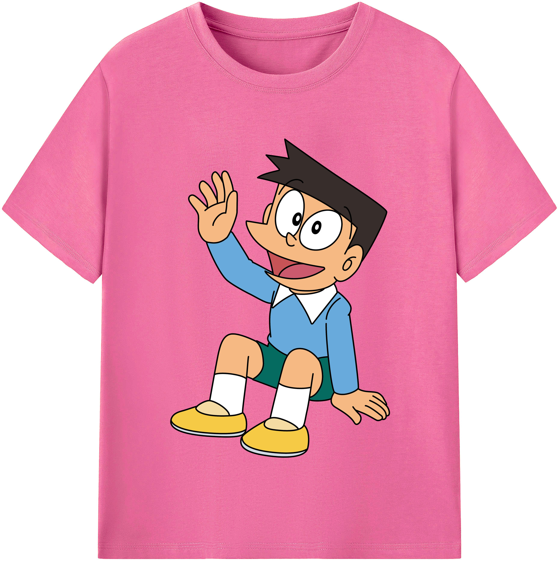 （画像用） ドラえもん 骨川 スネ夫 Doraemon Honekawa Suneo レディースカジュアルプリントTシャツ（綿100％）